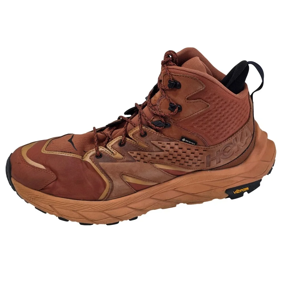 Hoka Anacapa Mid GTX Waterproof Hiking Boots Mens 13 Vibram Terra Cotta Gorpcore
